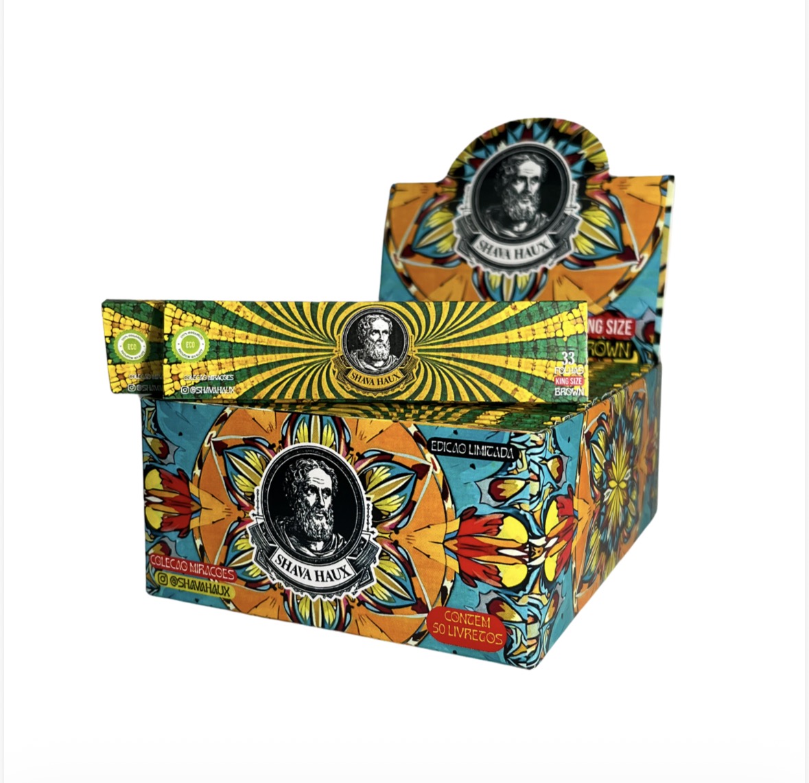 SEDA SHAVA HAUX KING SIZE BROWN |MARROM| CX/ 50