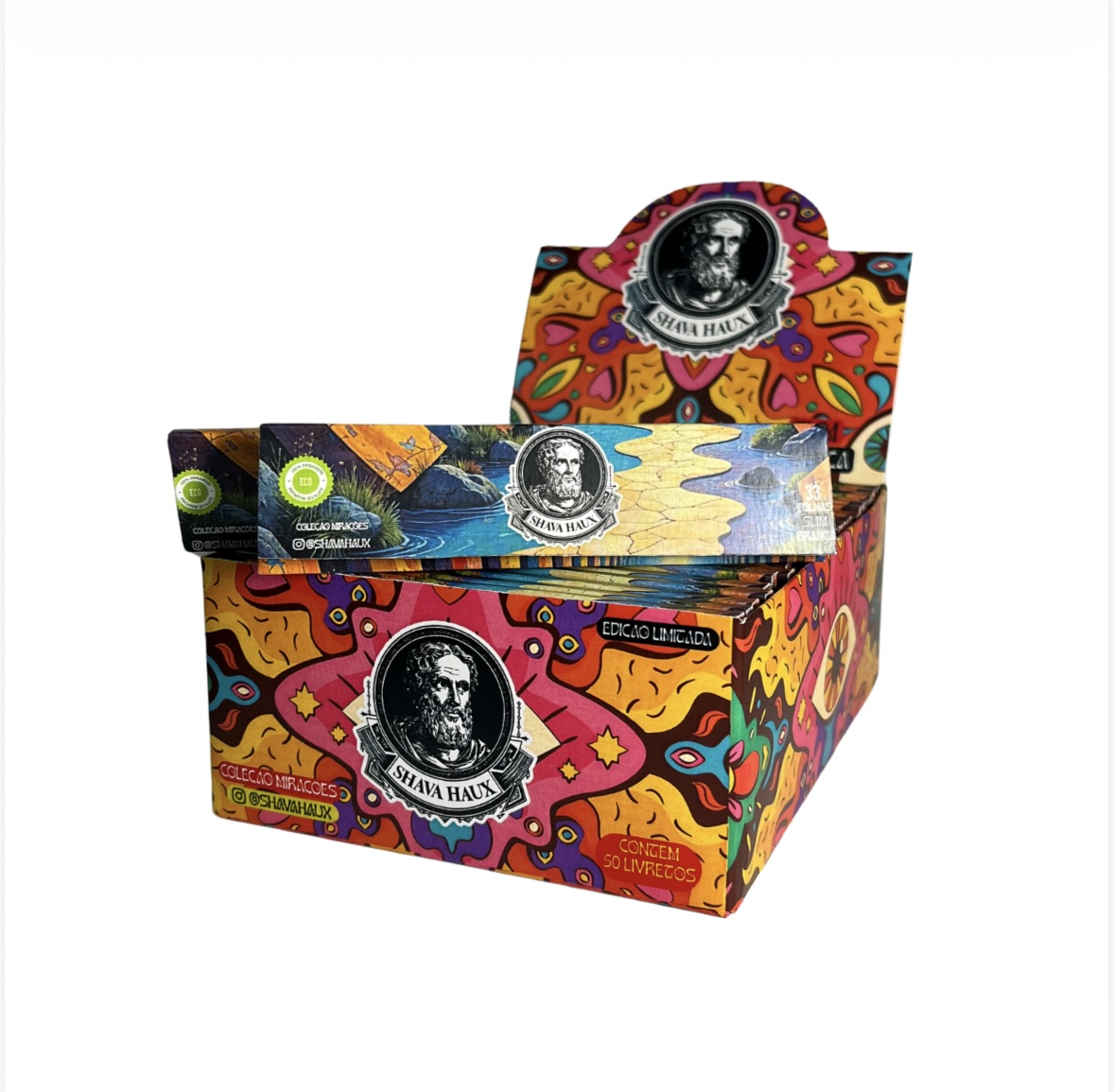 SEDA SHAVA HAUX KING SIZE SLIM WHITE |BRANCA|CX/50